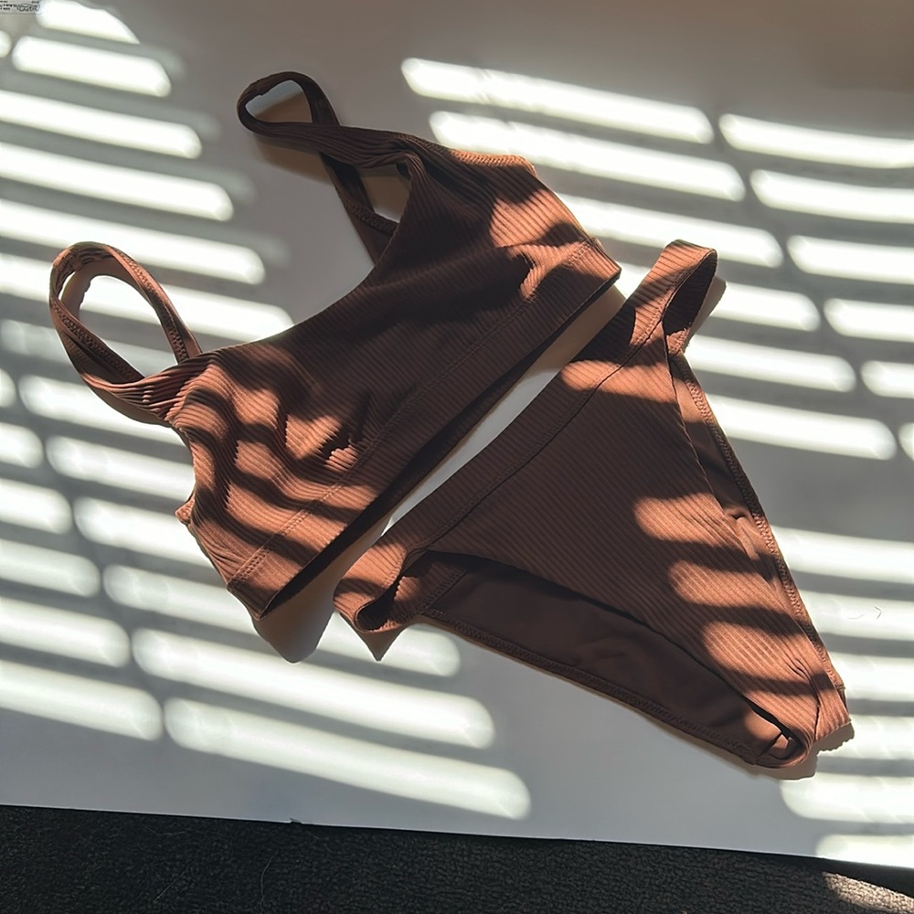 PacSun High-Cut Brown Bikini